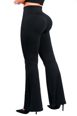 Legging Moldeador Bota Ancha SMI1393 Glam Fit – Faja Interna y Pretina Corazón