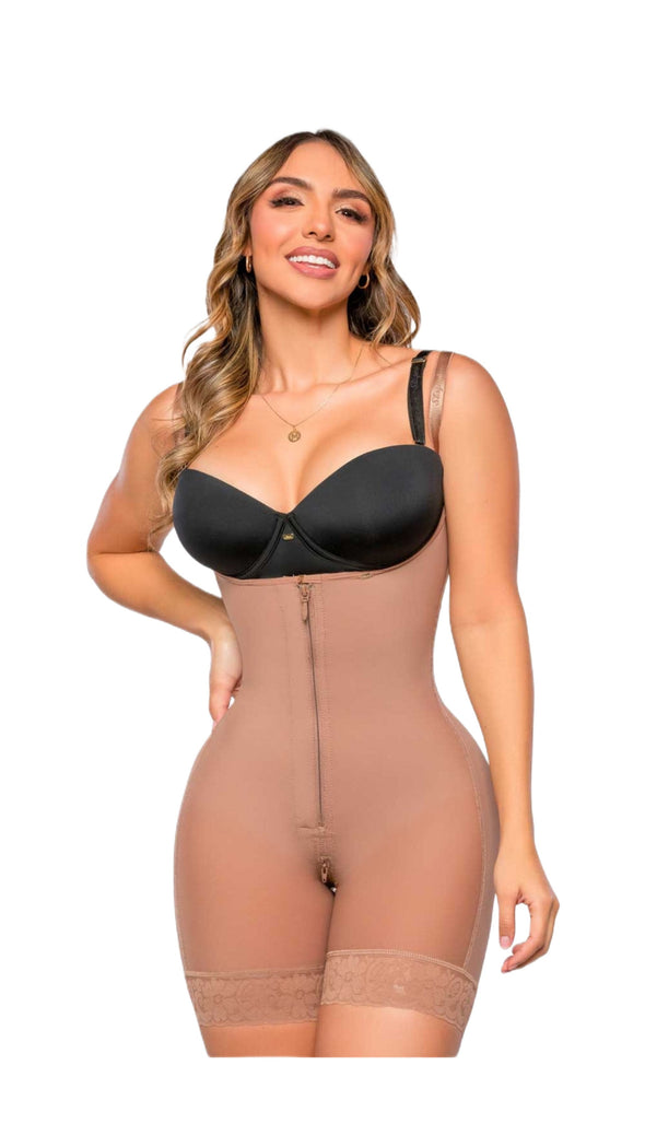 7089 FIRM COMPRESSION - NATURAL BUTT LIFTING - SPAGHETTI STRAPS