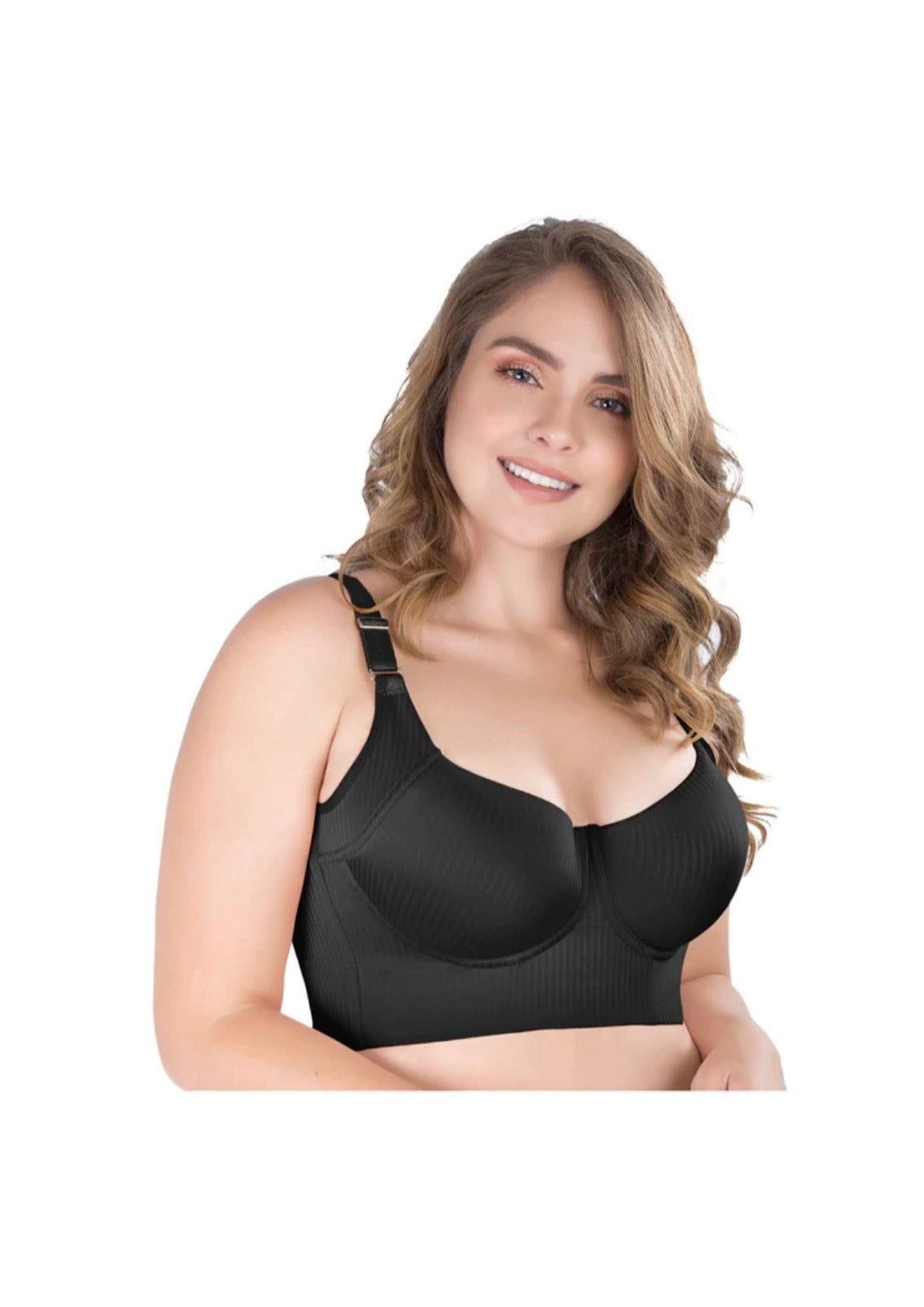 Extra Firm High Compression Full Cup Push Up Bra back support faja