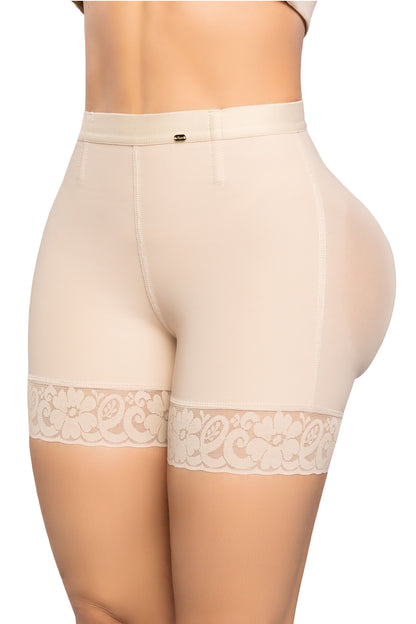- Panty Ultrainvisible SMI4000 lifting extra natural
- Vista posterior panty con efecto redondeado
- Panty con encaje abdomen control flexible