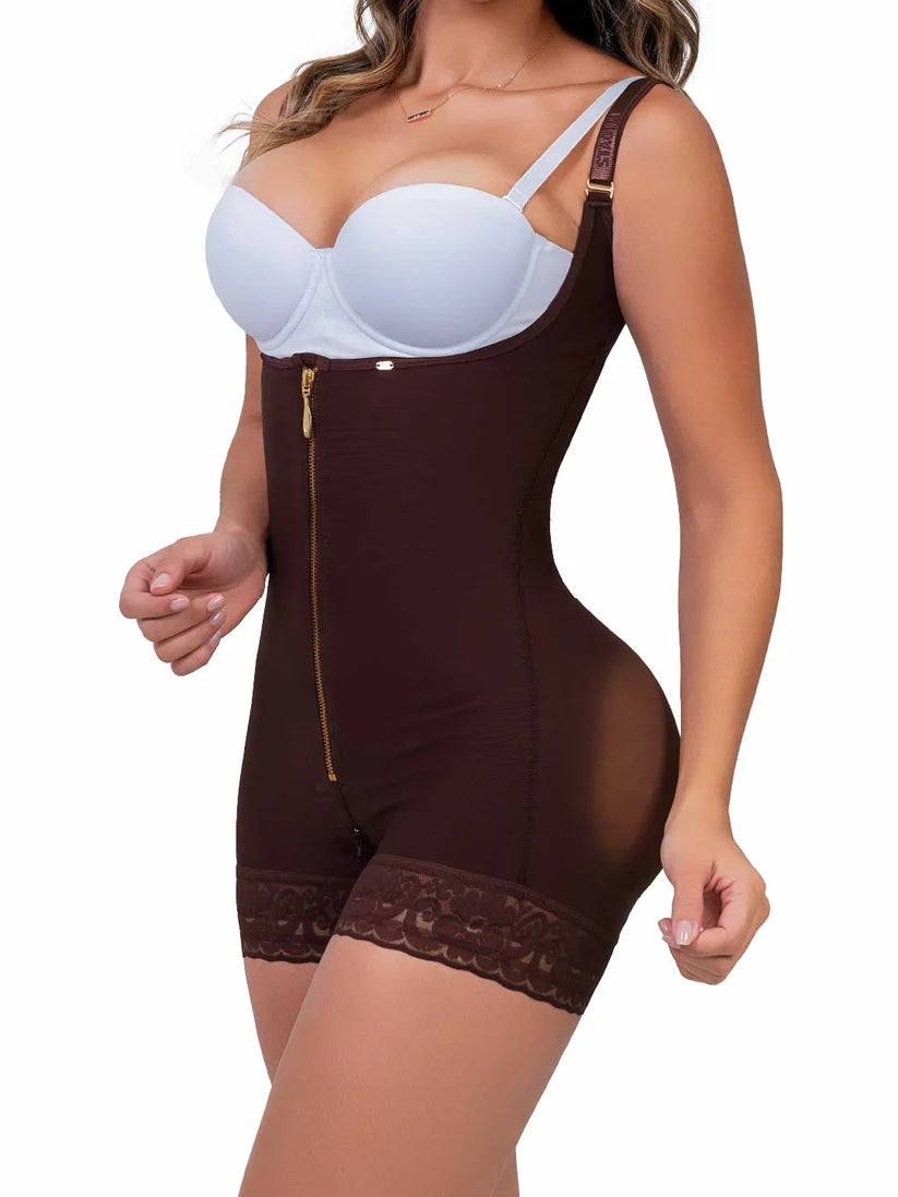 Faja Reductora con Efecto Tapa rollitos SMI7086 brown