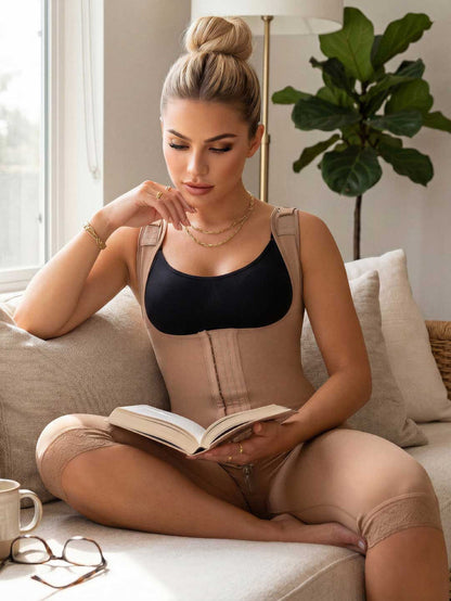 Faja Ultrainvisible SMI7191 Cocoa Hasta la Rodilla
