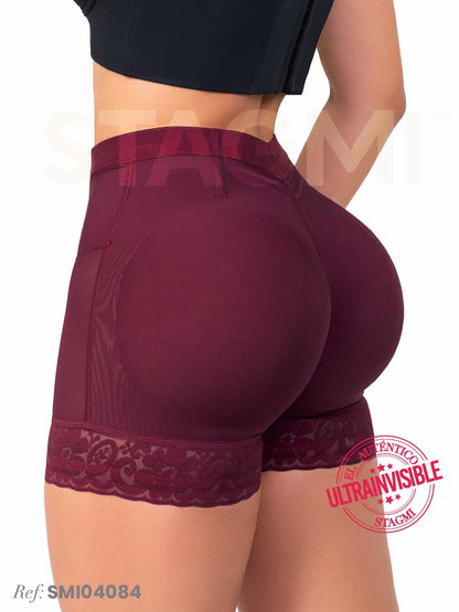 Panty Cachetero Moldeador SMI04084 con Encaje y Compresión Media