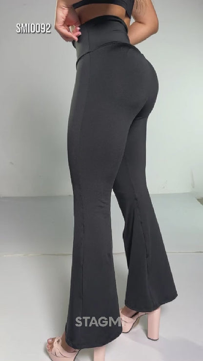 Legging SMI0092 – Bota campana con faja interna y tecnología de moldeo invisible