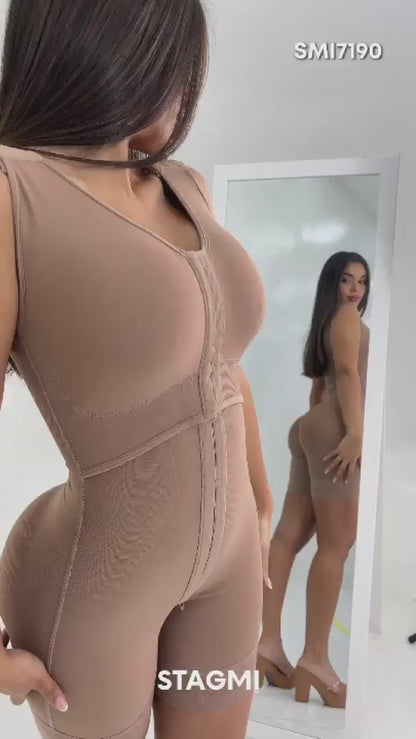 Faja Ultrainvisible SMI7190 Cocoa con Brasier Integrado